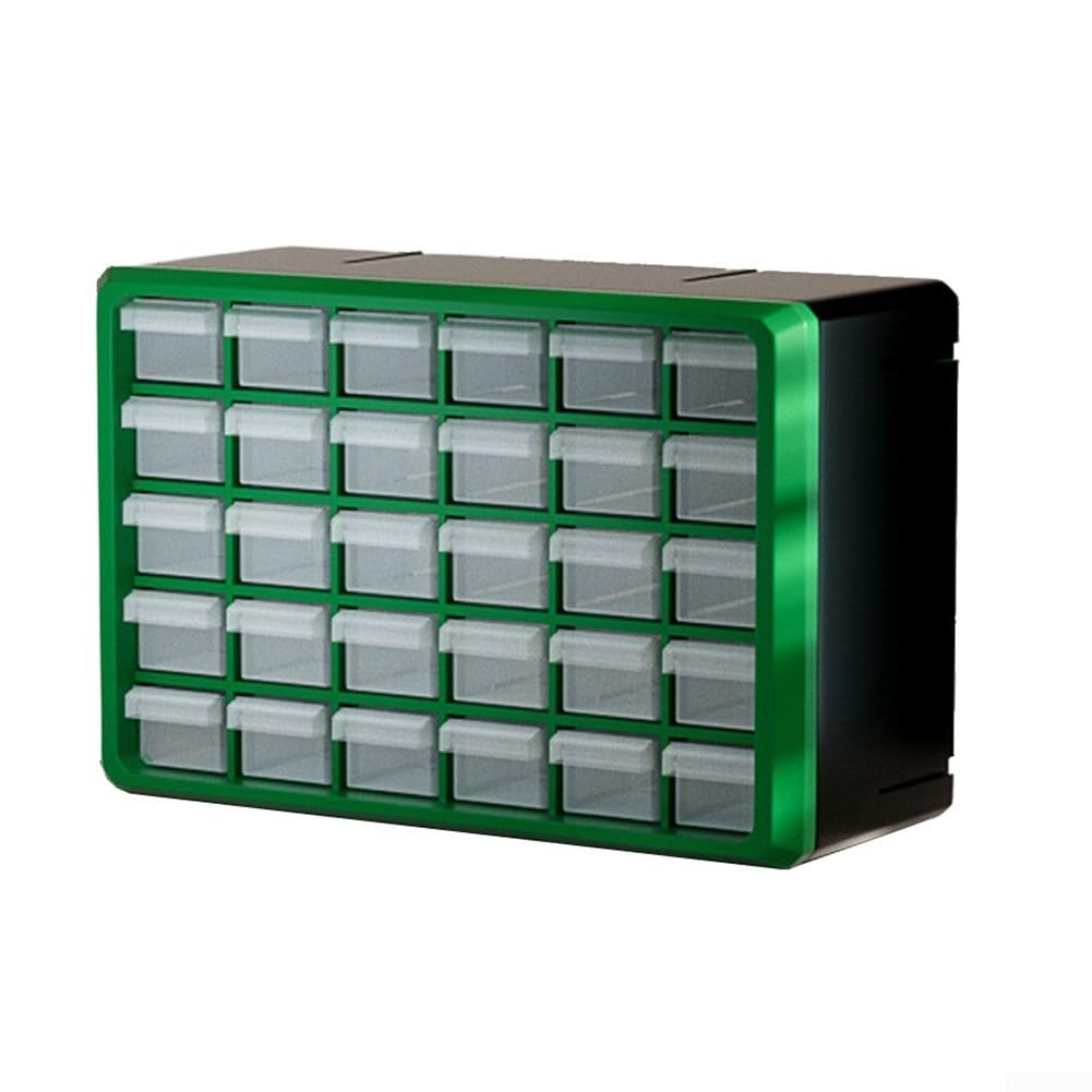 Eficiente montado en la pared Organizador de herramientas Ahorro de espacio Caja de almacenamiento de plástico para varios artículos (verde)