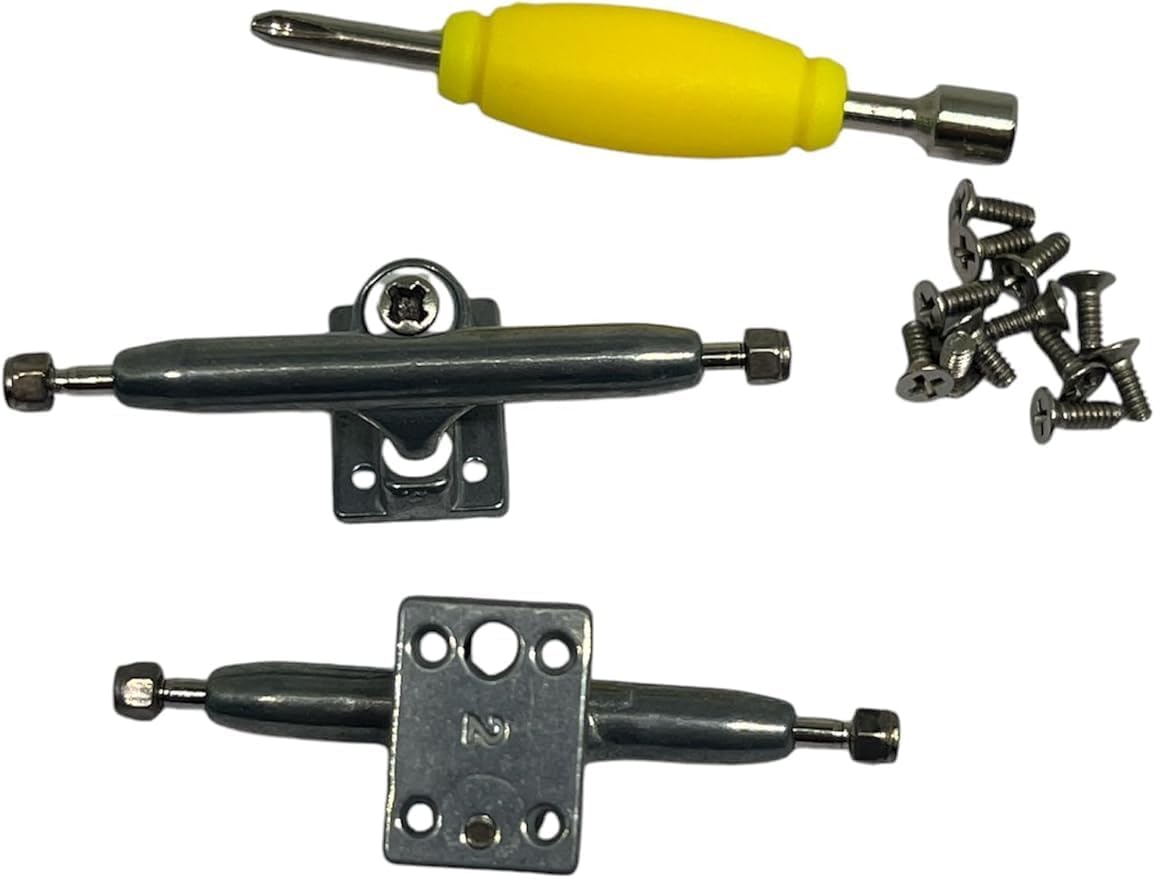 Pro Fingerboard Trucks 29/32/34/36mm G4-Raw Metal Color-Inverted Kingpin with Hardware (26mm)