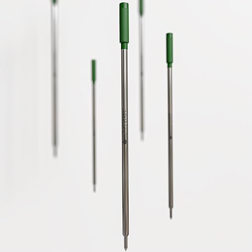 Vista 63 de Monteverde Recambio de bolígrafo para adaptarse a bolígrafos cruzados, punta media, rollo suave, rojo, 2 por paquete (C132RD) Rojo