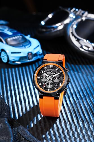 Image of Daniel Hechter Paris Beaubourg Collection Multifunctional Watch for Men with Textured Round Dial and Silicon Strap-DHM1009