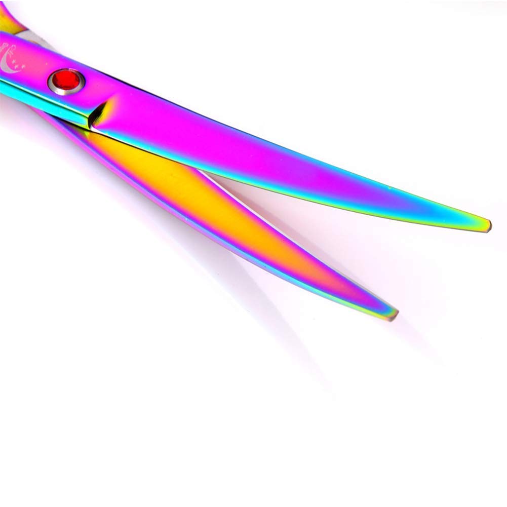 Ciseaux de coupe de cheveux, ensemble de toilettage pour animaux de compagnie, Kit de tondeuse pour animaux de compagnie en acier inoxydable, ensemble de toilettage pour animaux de compagnie 7 pouce