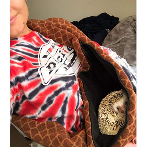 pet bonding scarf - carry bonding pouch - for chinchillas hedgehogs rats sugar gliders guinea pigs rabbits hamsters gerbils squirrels ferrets kittens parrots birds reptiles black