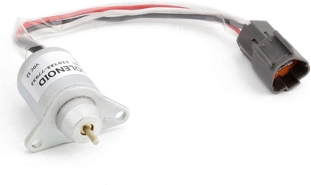 DC 12V Fuel Shutdown Shut Off Solenoid Valve 1503ES-12S5SUC12S for Yanmar Kubota John Deere Tractor 119653-77950 119233-77932 SA-4562T
