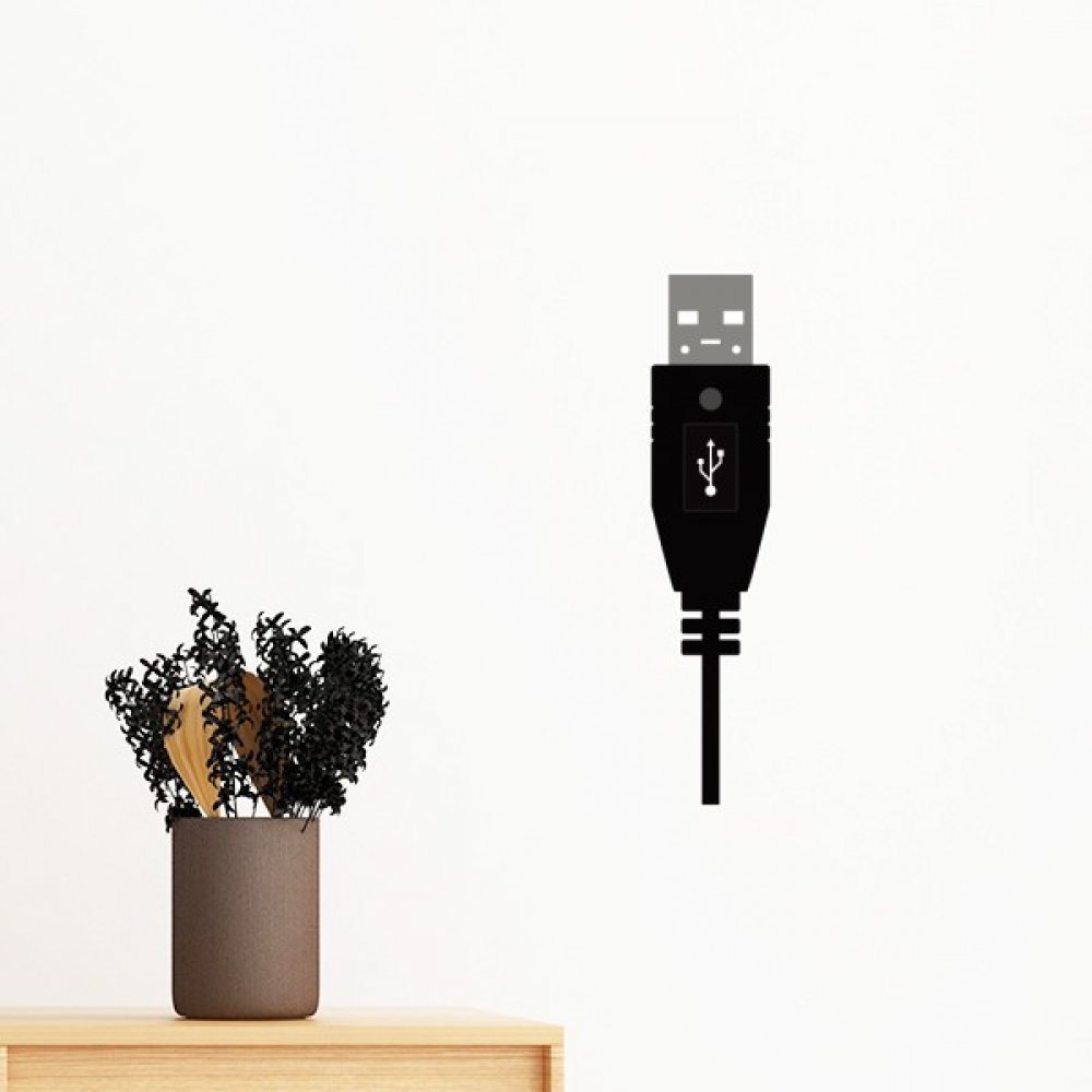 Papier peint DIY motif câble noir pour une chambre moderne et épurée