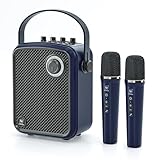 Top 10 Best Karaoke Microphone with Speaker Reviews Today 2 Wireless Voice Amplifier with 2 Wireless Microphones,Microphones and Speaker Set,Teacher Microphones for Singing,Karaoke Machine for TV,Portable PA System for Events Supports TF/USB/AUX S100 Pro
