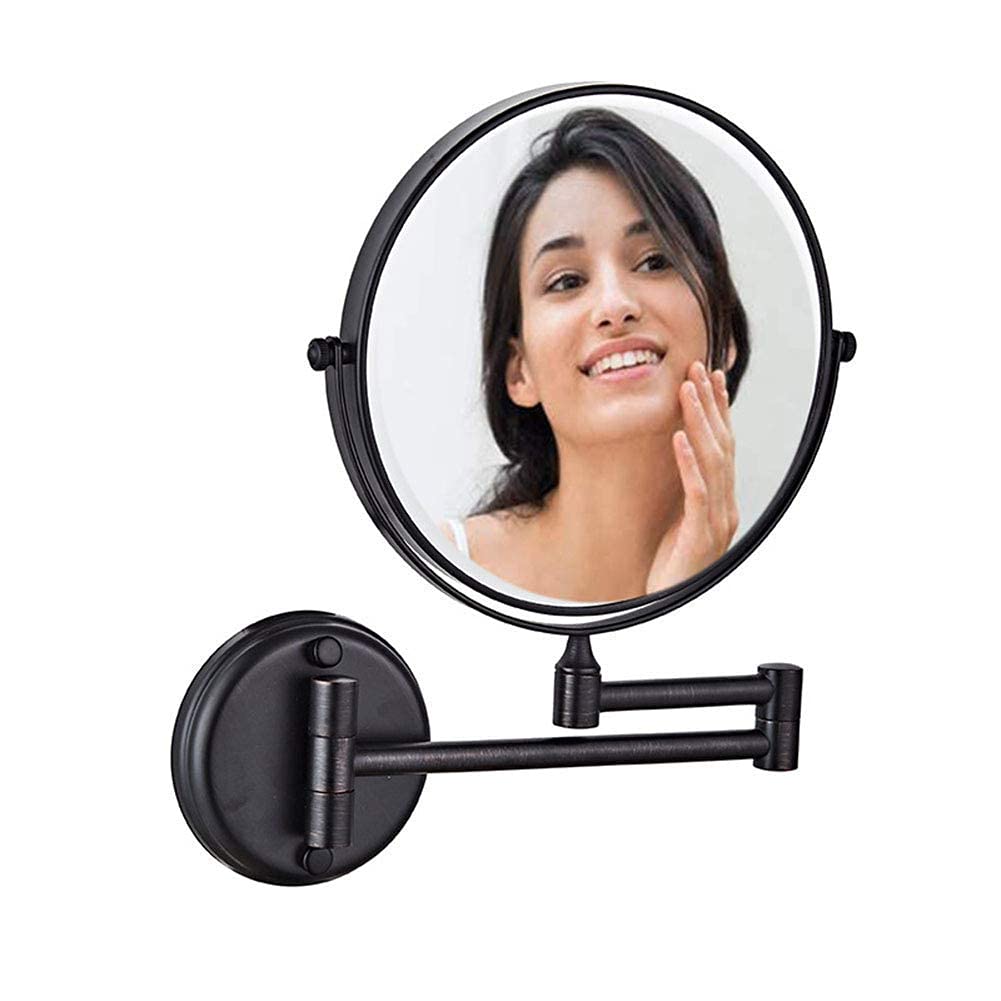 Miroir de maquillage mural réglable pour corriger les reflets et la vue