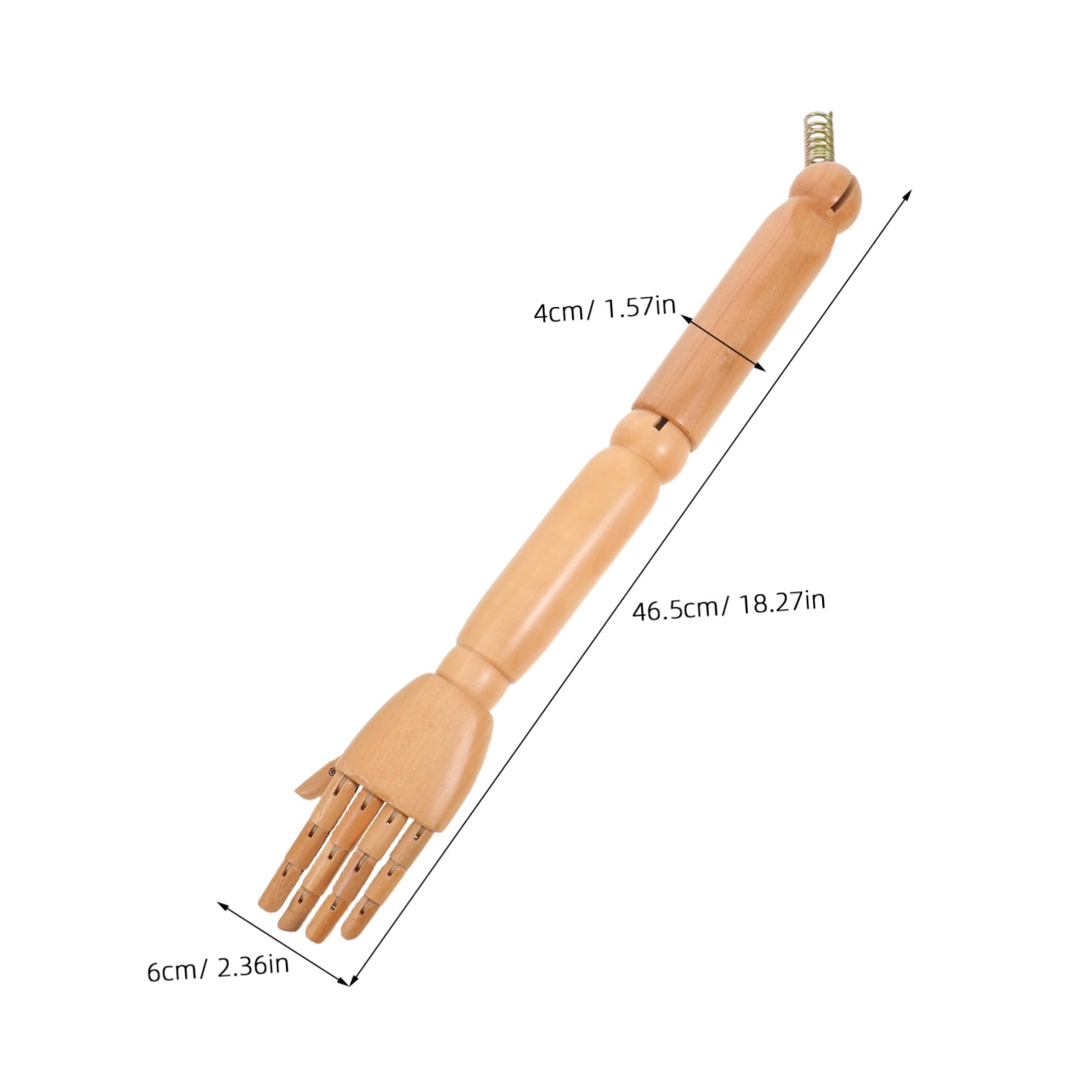 Homoyoyo Brazo de Maniquí Articulado de Madera para Niños, 1 Par | Color Caqui, Juntas Móviles, Montaje Sencillo, para Modelos Educativos, Clases de Arte y Títeres