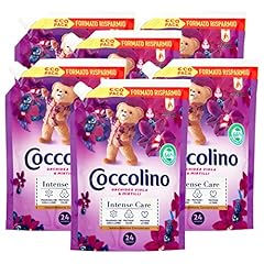 6x Coccolino Intense Care Ammorbidente Concentrato Profumo Orchidea Viola e Mirtilli 144 Lavaggi Totali - 6 Flaconi da 600 ml Ognuno