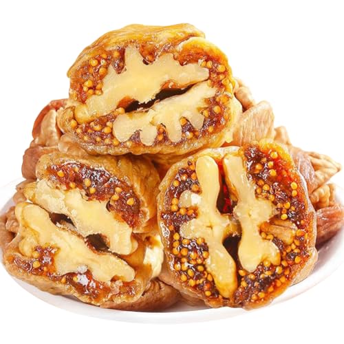无花果?核桃仁 250g/500g 個別包装 イチジク挟みくるみの実 新疆特産品 スナック イチジク干し 砂糖漬け 干し果物 ナッツ ドライフルーツ 中国菓子 (500g)