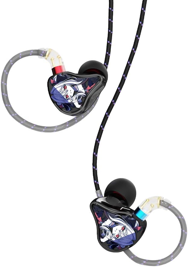in-Ear Monitor, HiFi Wired Earbuds for Gaming/Music, with Mic, ACG Anime