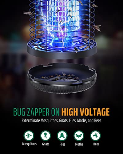 Buzbug Bug Zapper Electronic Insect Killer, Upgraded Uv-Led Light, Electronic Mosquito Killer For Insects, Fly Trap Up To 2100 Sq Ft, High-Powered Device For Indoor And Outdoor Use #TOP2