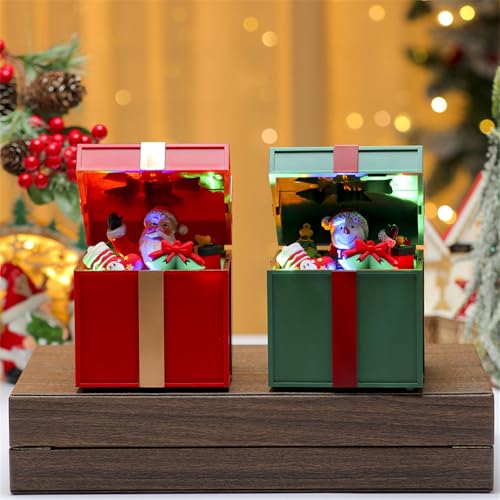 Cajas de música navideñas de PC reutilizable con acabados premium 5