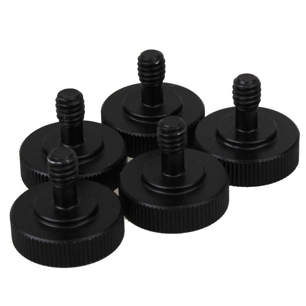 1/4" Male to 1/4" Female Screw Adapter for Camera Tripod L Type Flash Bracket Stand Pack of 5