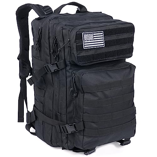 Elftree 45L Military Tactical Backpacks, 3 Day Assault Pack, Large Army Bug Out Bag With Molle System For Men And Women Camping, Hiking Trekking Rucksack #TOP1
