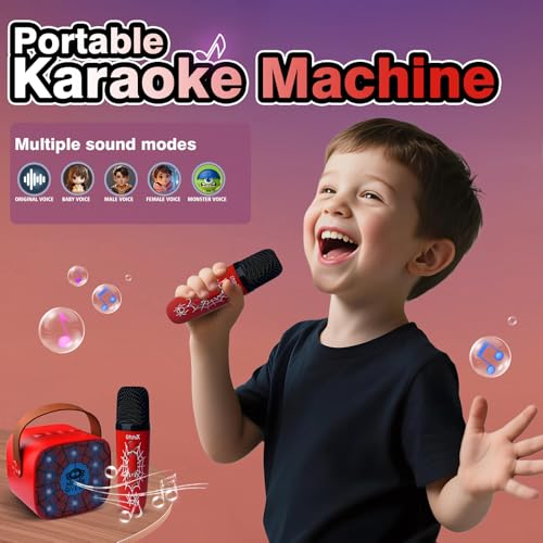 image for GffoihsX Mini Karaoke Machine for Kids:Birthday Gifts for Ages 3,4,5,6