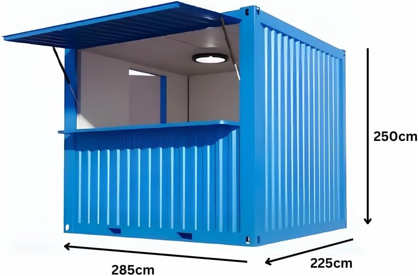 Mini Pop-up Shop Container – Portable Coffee Bar, Fast-Food Stand, and Outdoor Kiosk Booth for Small Businesses