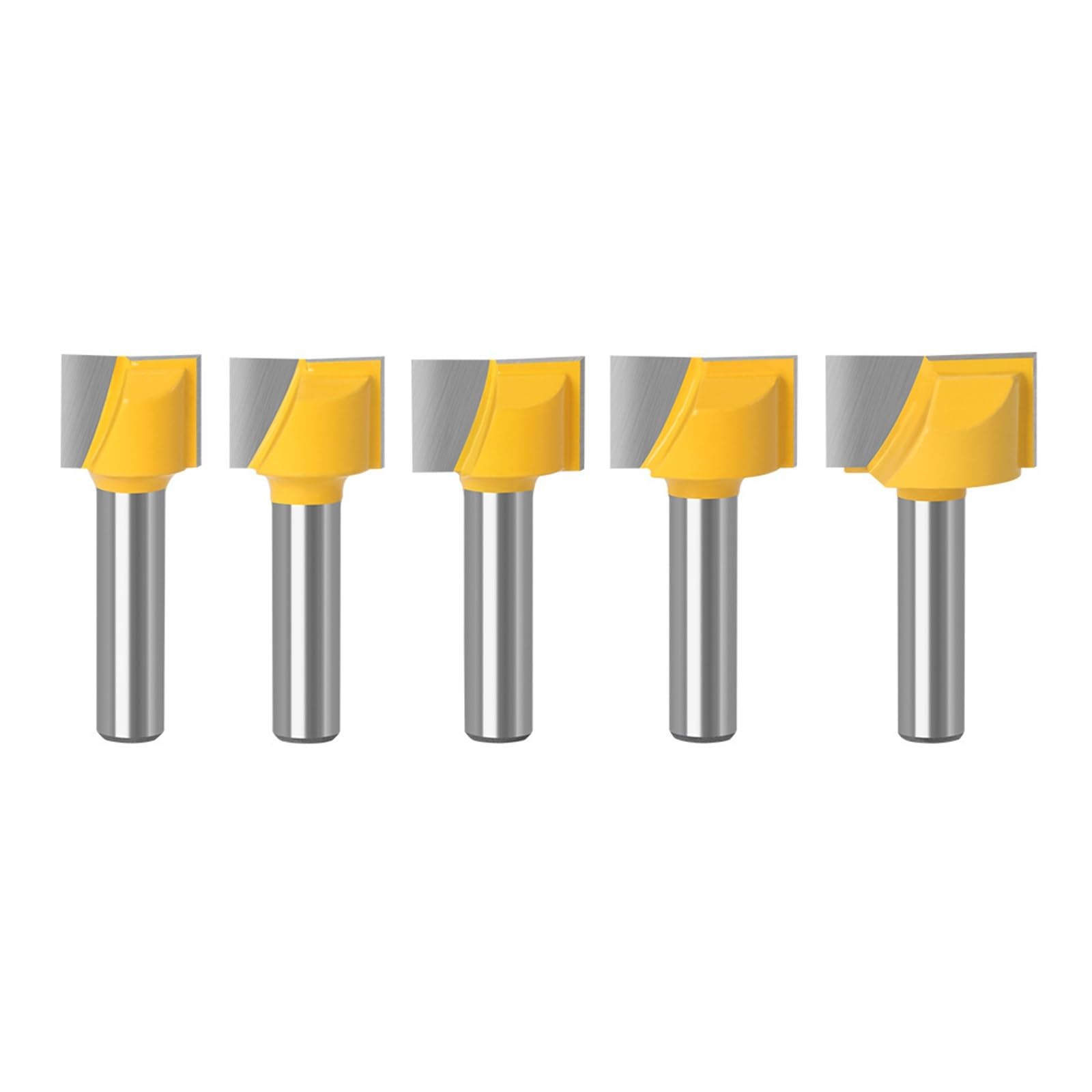 1/5 sztuk 8mm Shank T Slot frez do drewna czyszczenie dolne frezy 2 ostrza z węglików spiekanych narzędzia stolarskie 16mm 18mm 20mm 25mm(8mm Shank 5pcs set)