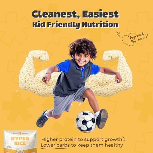 Image of RealNutriCo Hyper Rice, 2X High Protein Rice 4.5 kg | Low Carb High Dietary Fiber White Rice | For Whole Family | Better Portion Control | Non GMO | 14X Nutrition Boost