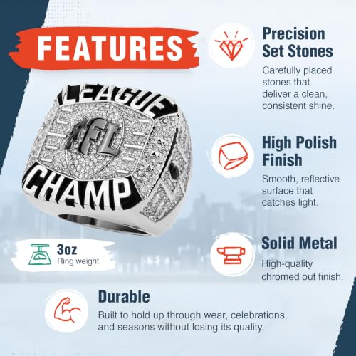 Image of TrophySmack Fantasy Football Elite Championship Ring - Size 12 Trophy