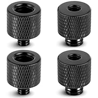 Alrhso Gewindeadapter Aluminiumlegierung 4 Stück 3/8“ auf 1/4“ & 1/4“ auf 3/8“ Stativ Schraube Adapter für Stativ, Kamera, Mikrofonständer, Lampenstative, Monitor