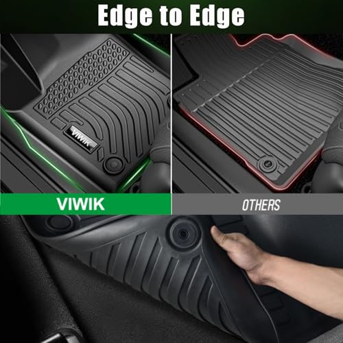 VIWIK Floor Mats Fit for Subaru Forester 2019-2024, Car Mats All Weather Protection Custom Full Set Floor Liners Include 1st and 2nd Row Front & Rear, Automotive Floor Mats TPE Black by VIWIK - Image 3