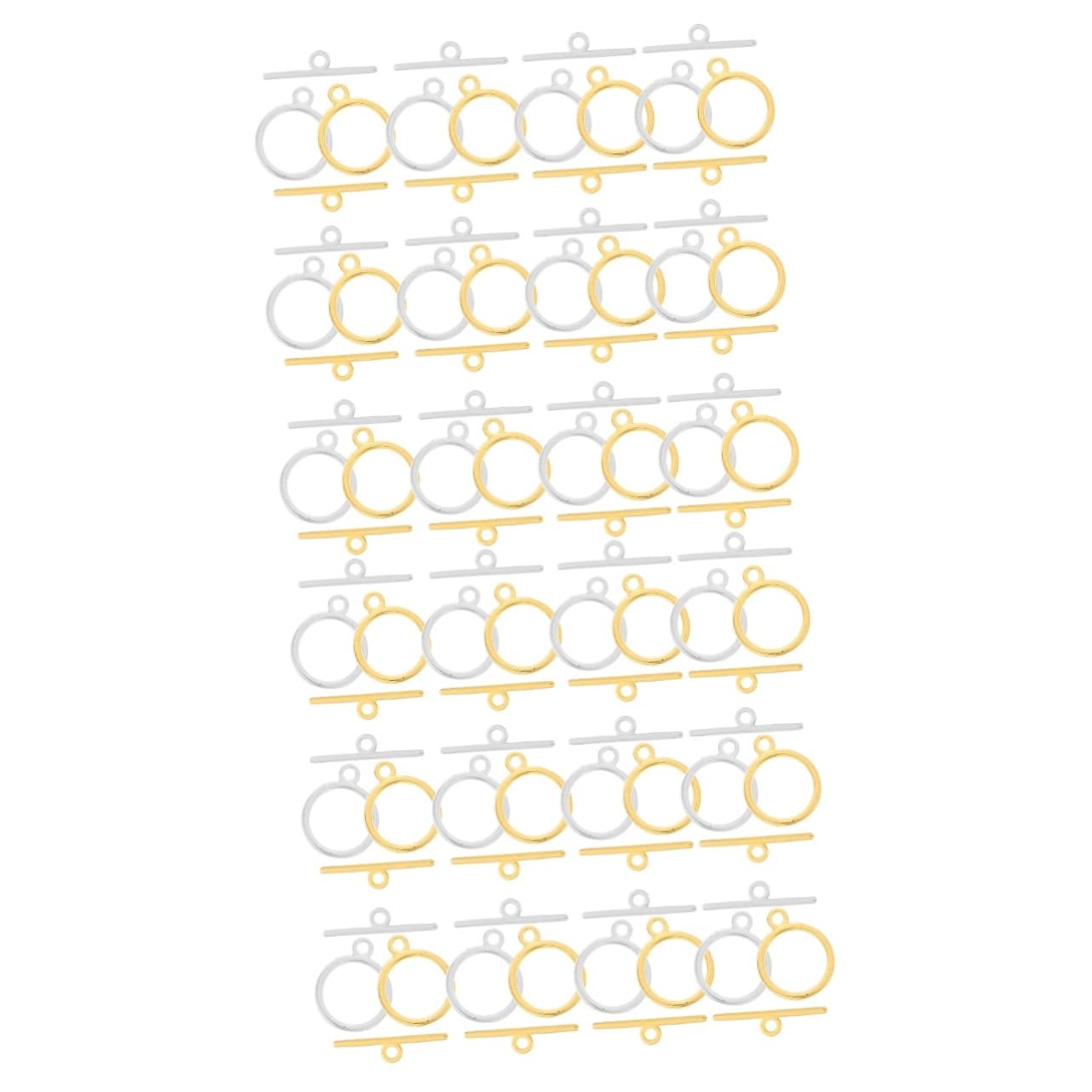 NUOBESTY 240 Juegos De Cierres De Palanca Resistentes Para Joyería Pulseras Collares Hebillas De Aleación Resistente Fáciles De Usar