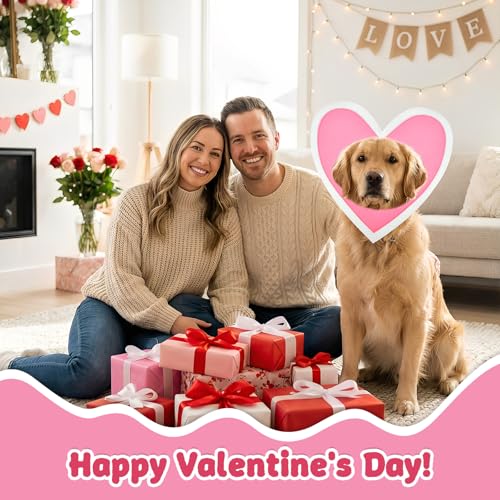 Disfraz para perro con doble corazón tamaño grande miniatura 6