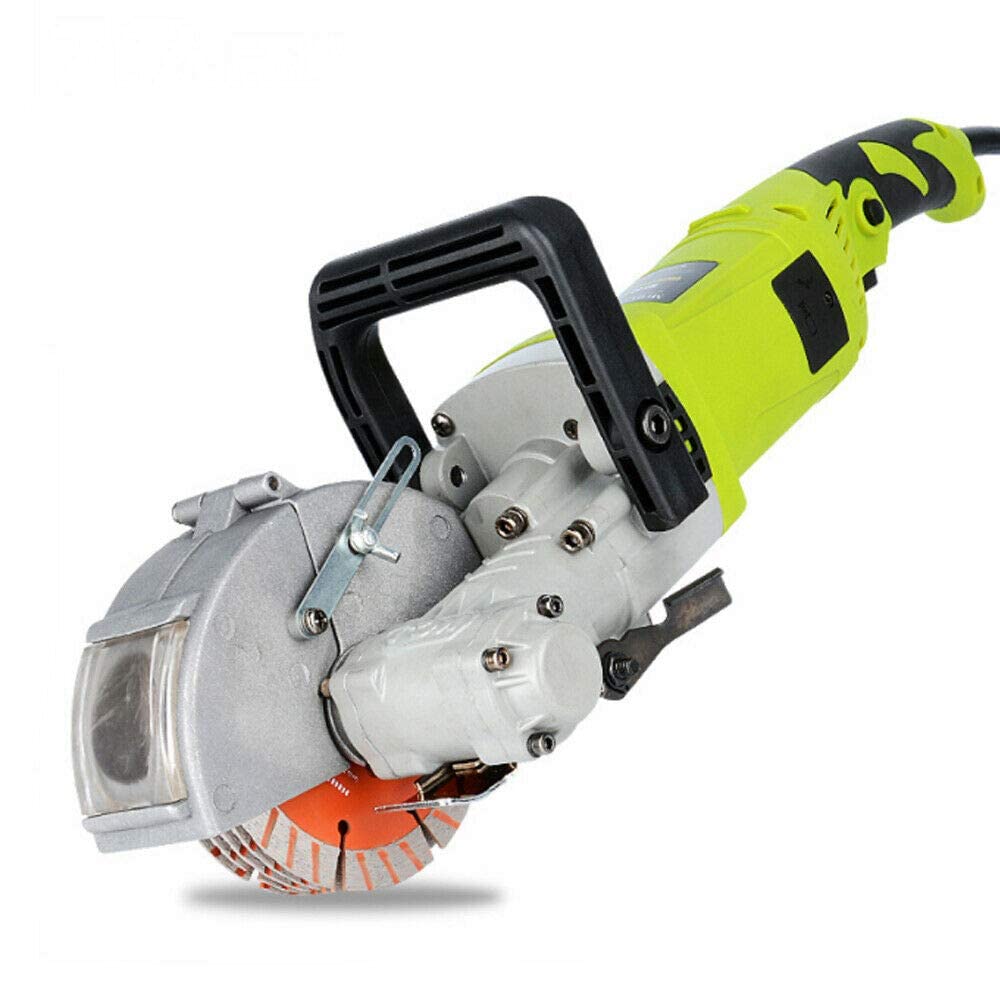 Chaser eléctrico de pared de 4000 W, máquina ranuradora de pared con 5 hojas de sierra de 120 mm, cortador de ranura de 6000 rpm con profundidad y ancho de corte ajustables