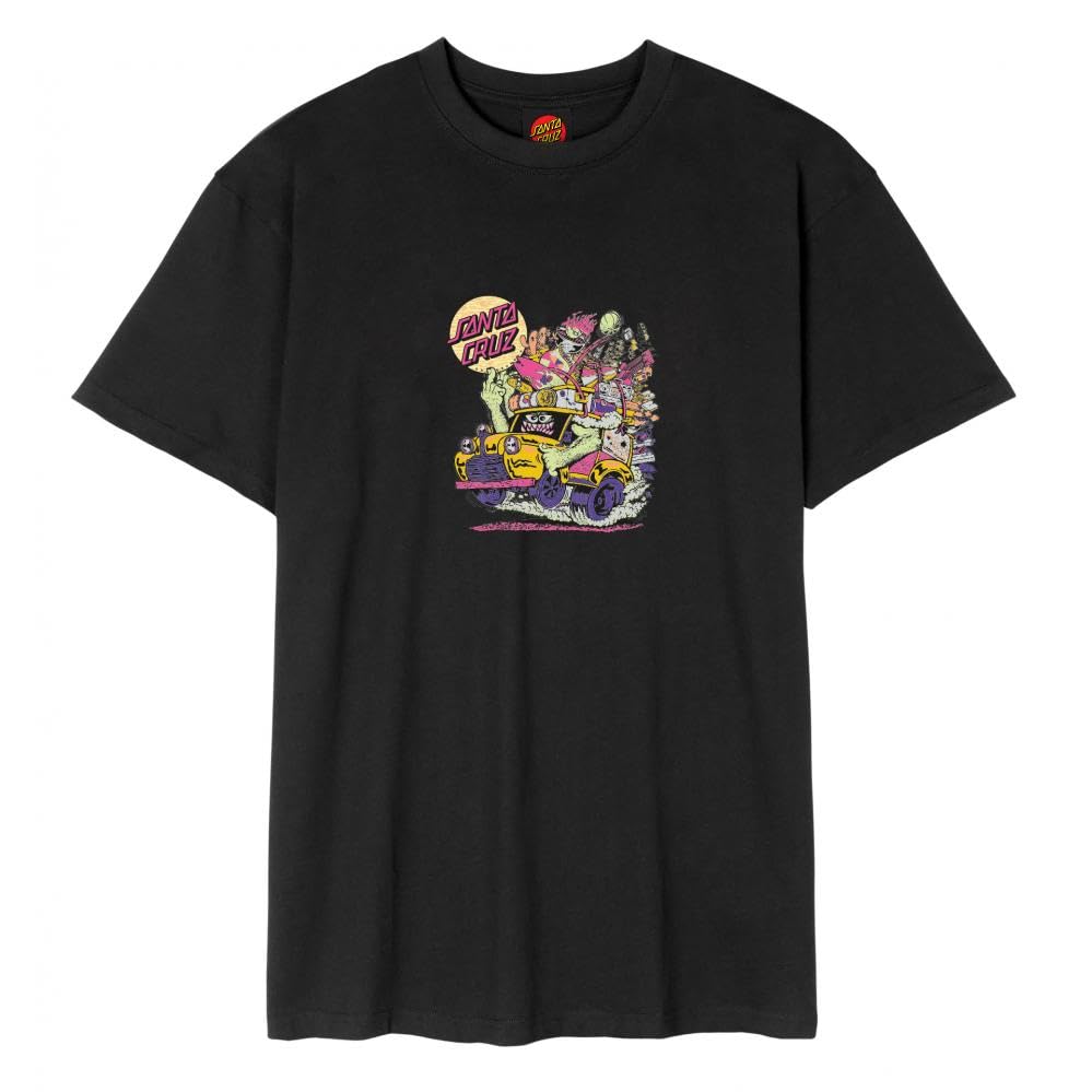 T-shirt Santa Cruz Johnson Beast Wagon vêtement streetwear noir en coton graphique