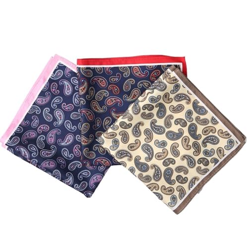 Pochette de costume anti-plis serviette de poche imprimée soie polyester