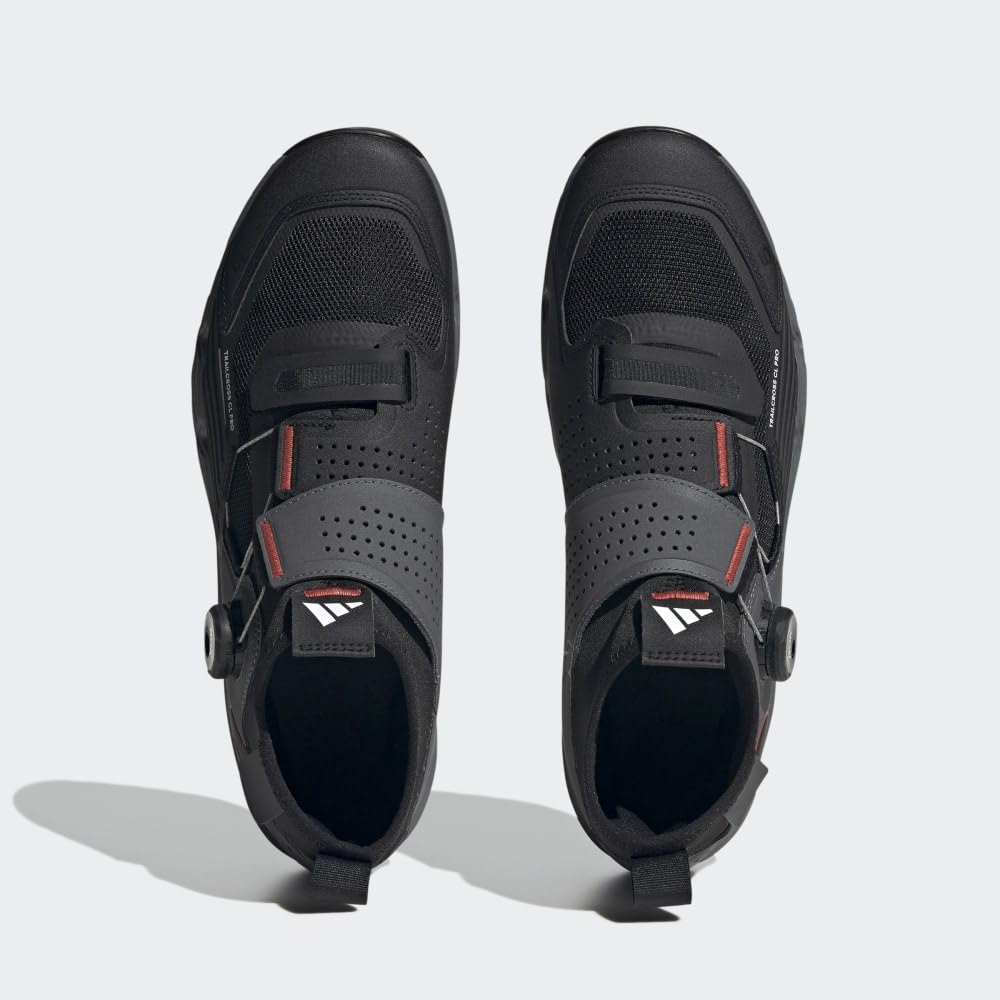 Adidas Five Ten Trailcross Pro Clip-in W - Tenis de Bicicleta de montaña para Hombre, Grey Five/Core Black/Red