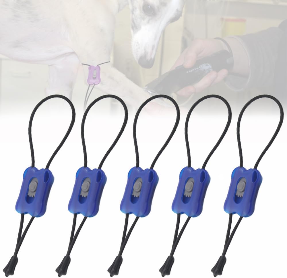 MESINURS Pet Tournique - Quick Release First Aid for Dog Canine Cats Animal, 5 pcs (Blue)