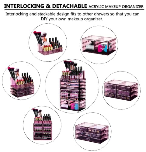 HBselect Organizer Trucchi Acrilico Rigido Porta