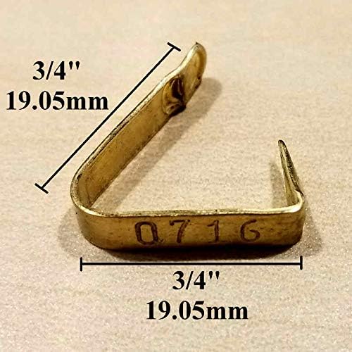 Custom Stamped Brass Jiffy Chicken Wing Bands (200)