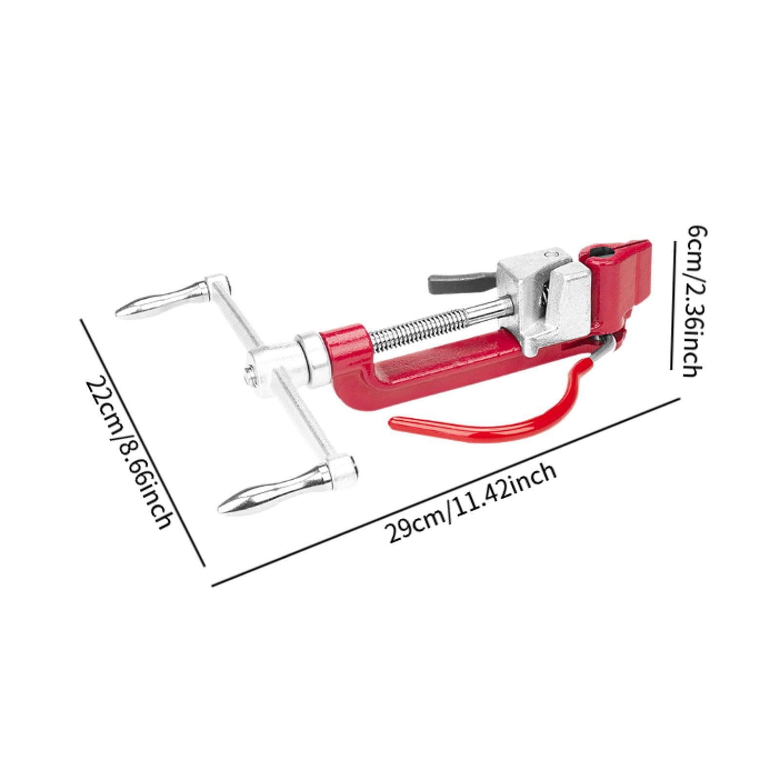 Milageto Steel Banding Spiral Tensioner Strapping Tool for Heavy Duty Package Multipurpose Hand Tools Practical Accessory Professional, Red