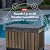 Keter Signature Everwood 50 Gallon Resin Deck Box-Organization and Storage for Patio Cushions, Throw Pillows and Garden Tools, Walnut
