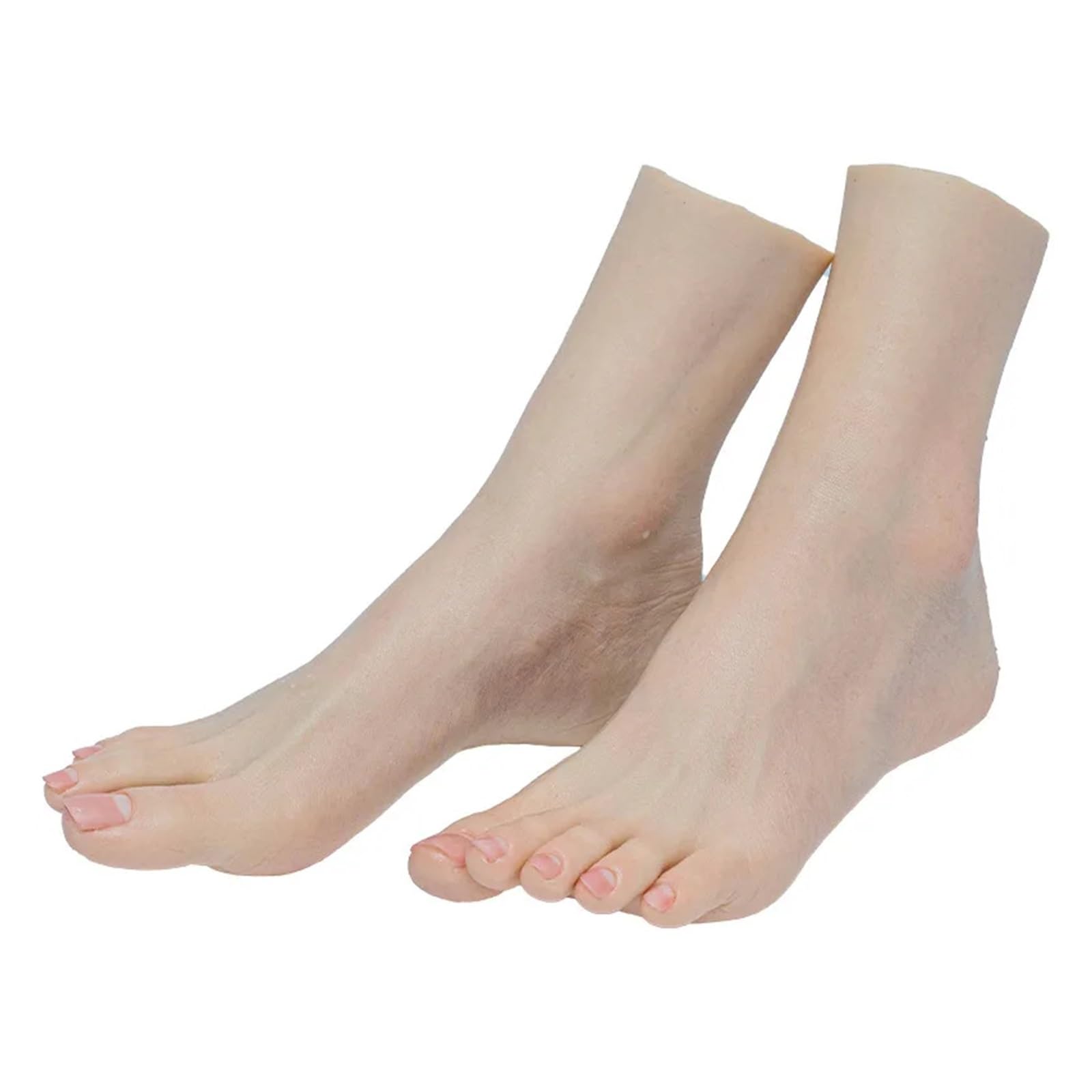Silikonowy model stopy żeński wysokiej ści realistyczne zdobienie paznokci stopka do rekwizytów wystawowych obraz medyczny sztuczne pończochy TGZ36A(Heatable Toes NoBone,Right foot)