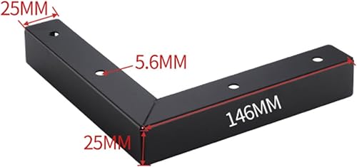 Miniatura 5 de Geesatis Patas de metal para muebles, patas de muebles de 1 pulgada  0.984 in de altura para gabinete, sofá, mesa, piezas de repuesto, con tornillos