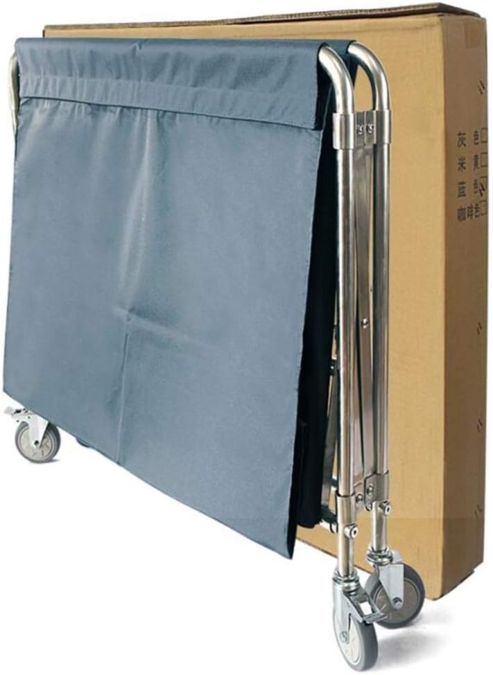 Hand Trucks Storage Cart,Kitchen Trolley Heavy Duty with Movable Liner,Laundry Sorter Rolling CartGrey/L L(Gray)