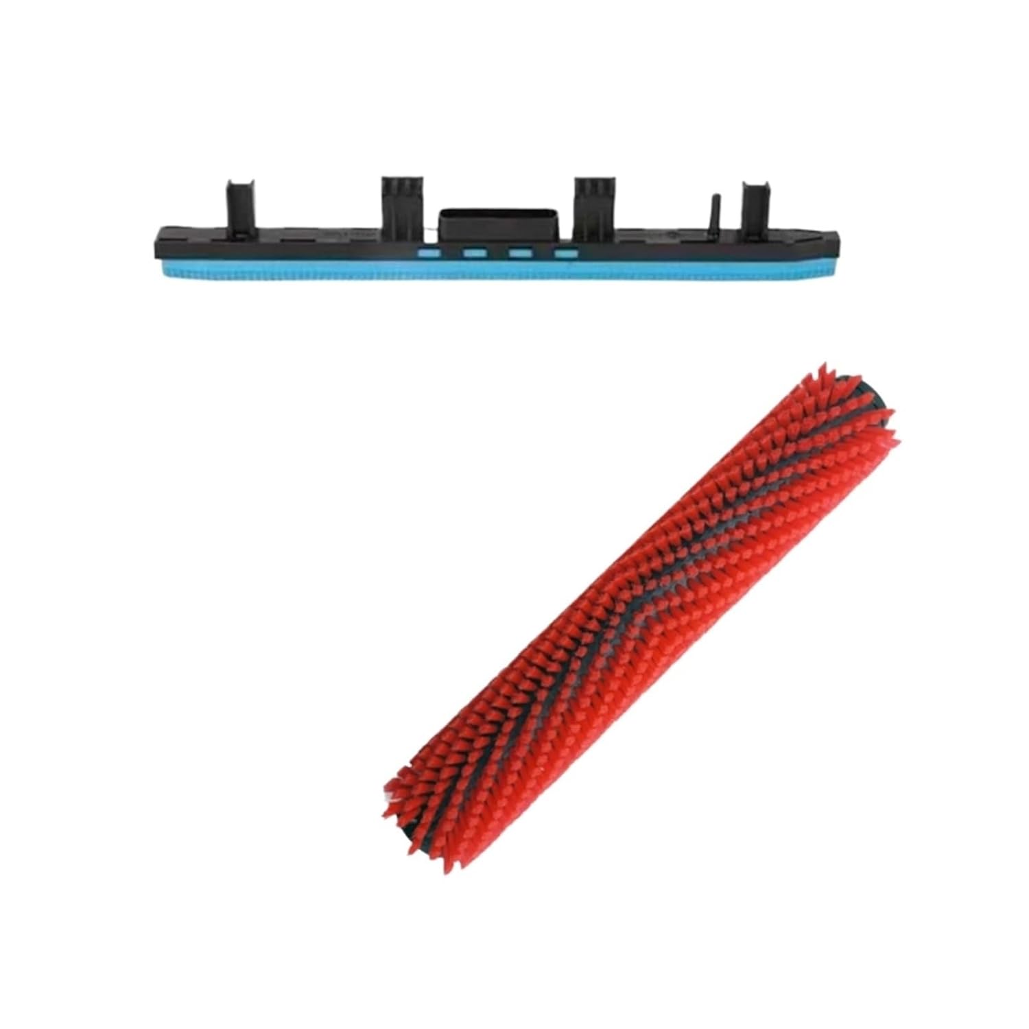 Floor Cleaning Machine Parts, 2PCS Suction Squeegee and Roller Brush,Carpet Cleaning Machine Absorbent,Compatible for Karcher 30/4C,for Accessories