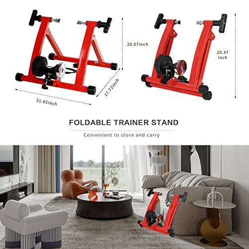 Treinador magnético de bicicleta para equitação interna, 8 configurações de resistência, treinador d