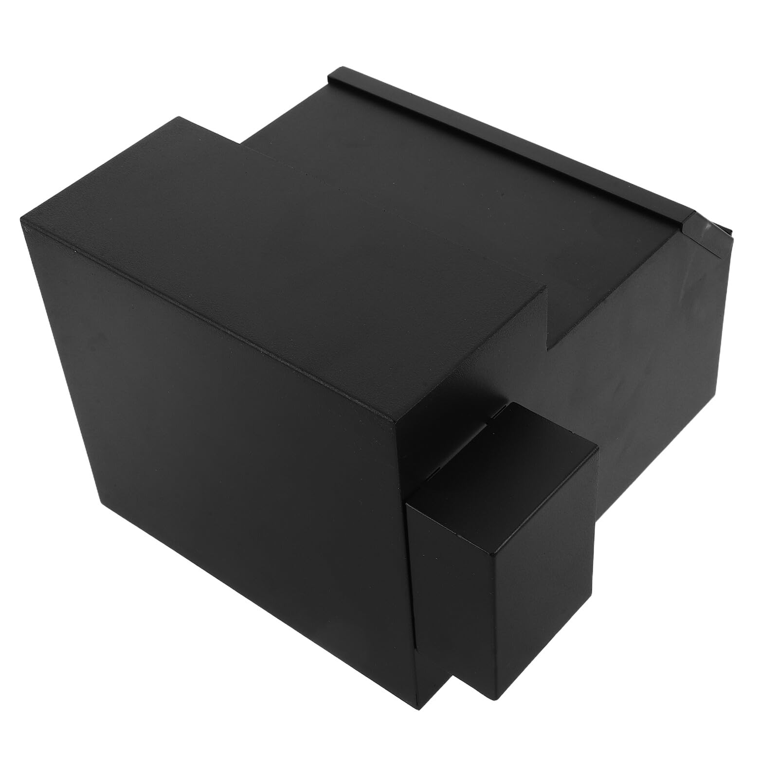 Boîte à dons verrouillable plastique noir anti-fraude pour classe