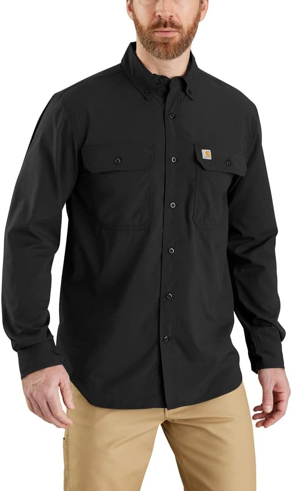 Carharttmens Force Relaxed Fit Lightweight Long- Sleeve Shirt Work Utility T-Shirt