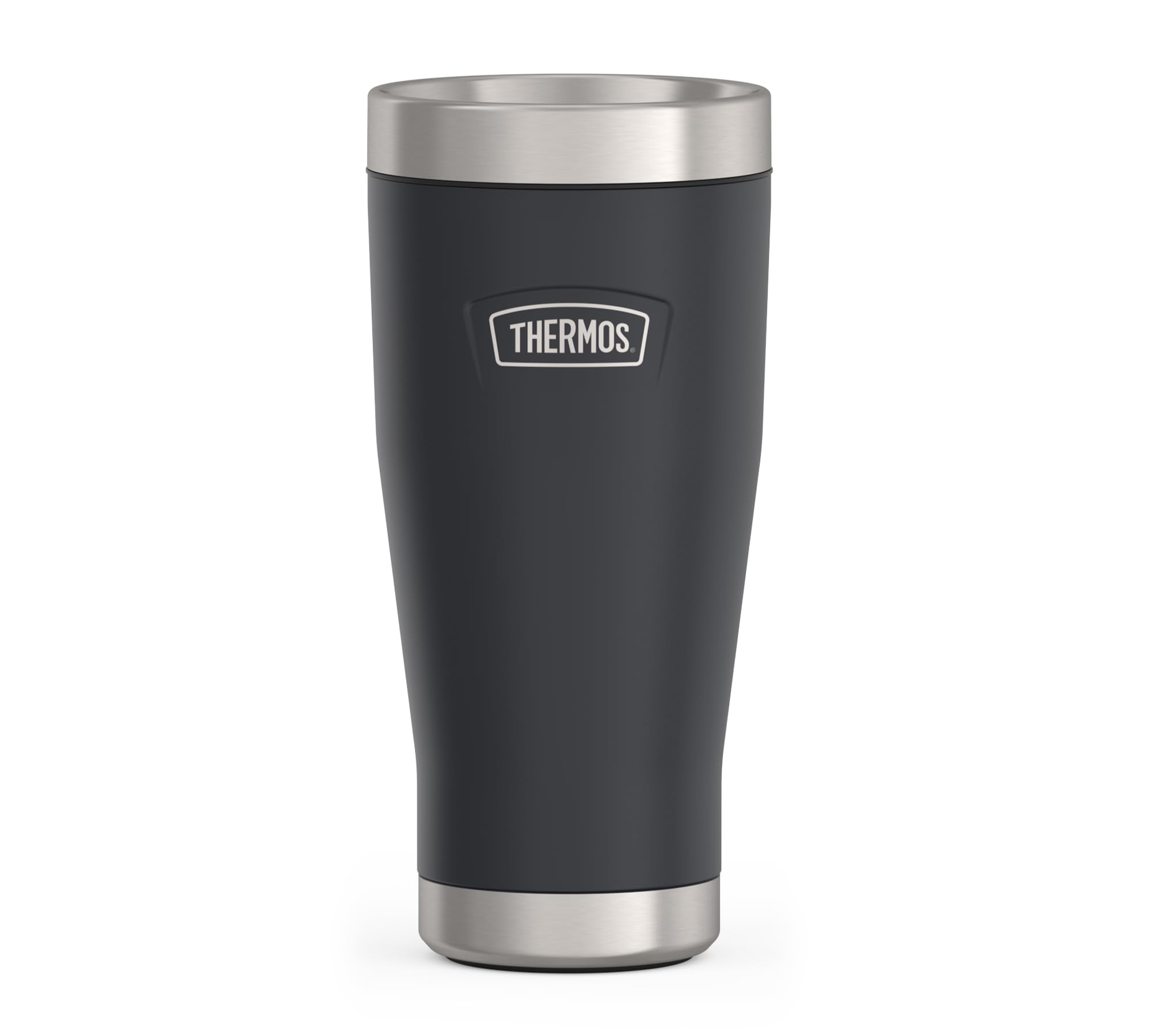 Thermos ICON MUG 0,47 l, gris oscuro/grafito mate, taza térmica de 470 ml, taza de café para llevar, de acero inoxidable, vaso térmico, 7 horas de calor/22 h frío, apto para lavavajillas, | Taza térmica de acero inoxidable a prueba de fugas, 22 horas, apt