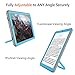 Fintie Shockproof Case for Samsung Galaxy Tab A 10.5 2018 Model SM-T590/T595/T597, [Tuatara Magic Ring] [360 Rotating] Multi-Functional Grip Stand Carry Cover w/Built-in Screen Protector, Blue