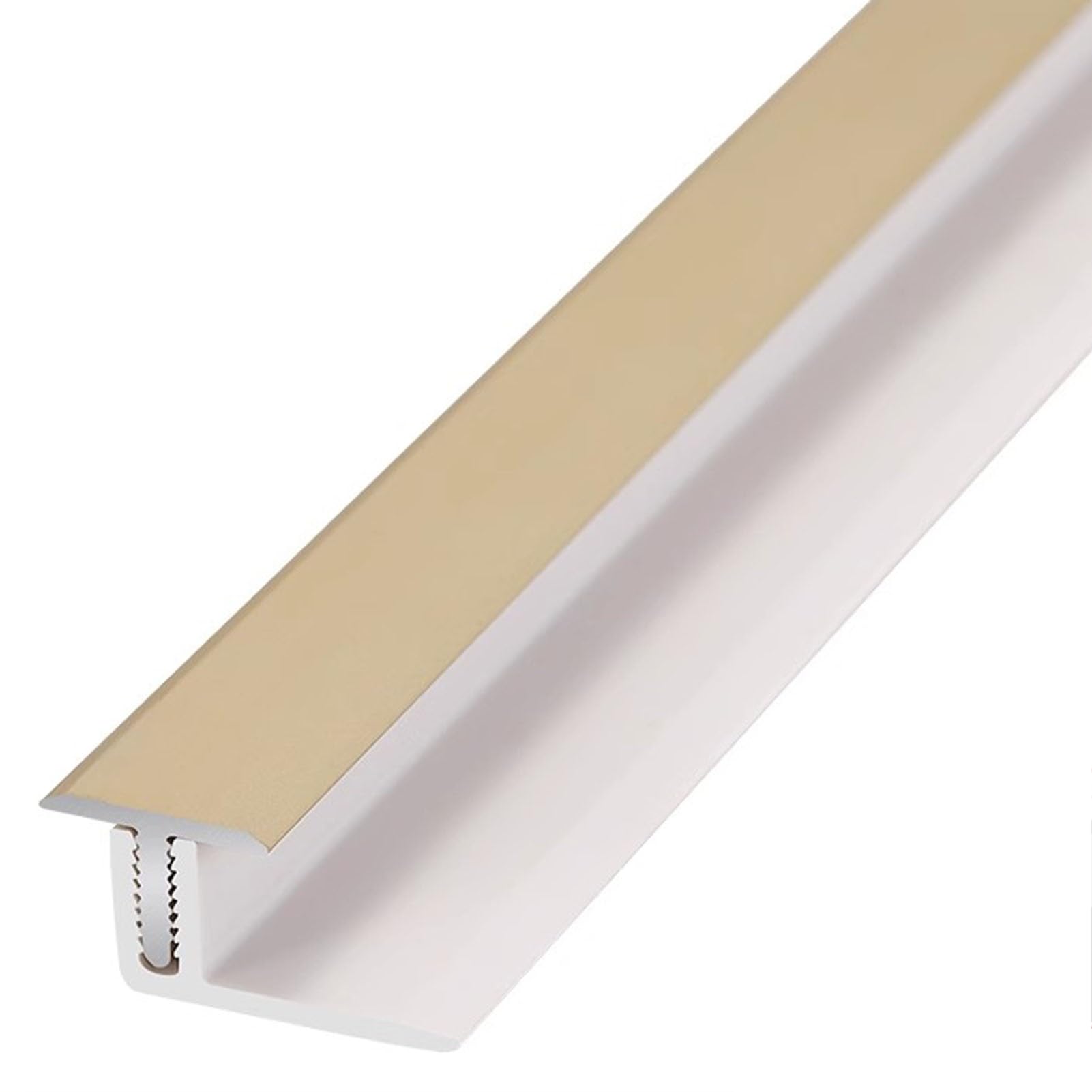 Listwa przypodłogowa, Listwy dekoracyjne do kuchni z podstawą PVC, płaska listwa progowa łazienki i salonu x2(Gold,51in(1.3m) x2)