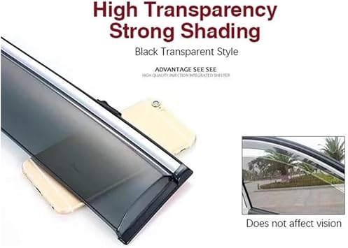 Wind Deflectors Set Fits for Cadillac XT4 2018-2025 Car Side Window Ventilated Visors Rain Guards Accessories