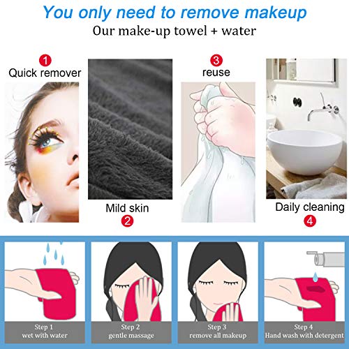 Redmoo Panno Struccante Viso Microfibra (4 Pezzi)