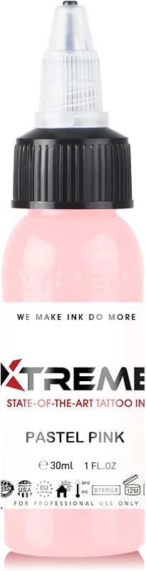 Tinta para tatuagem XTREME à base de água Pastel Pink, 30 mL