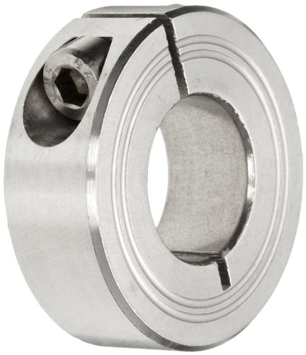 Climax Metal M1C-16-S Shaft Collar, One Piece, Stainless Steel, Metric, 16mm Bore, 1-3/8